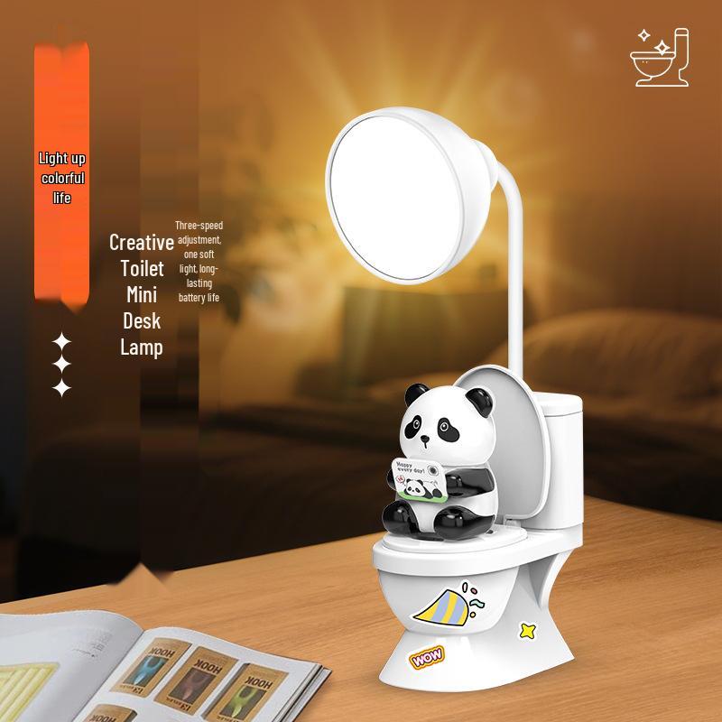 Rechargeable Cartoon Duckling Desk Lamp - Mini Night Light for Children's Bedroom