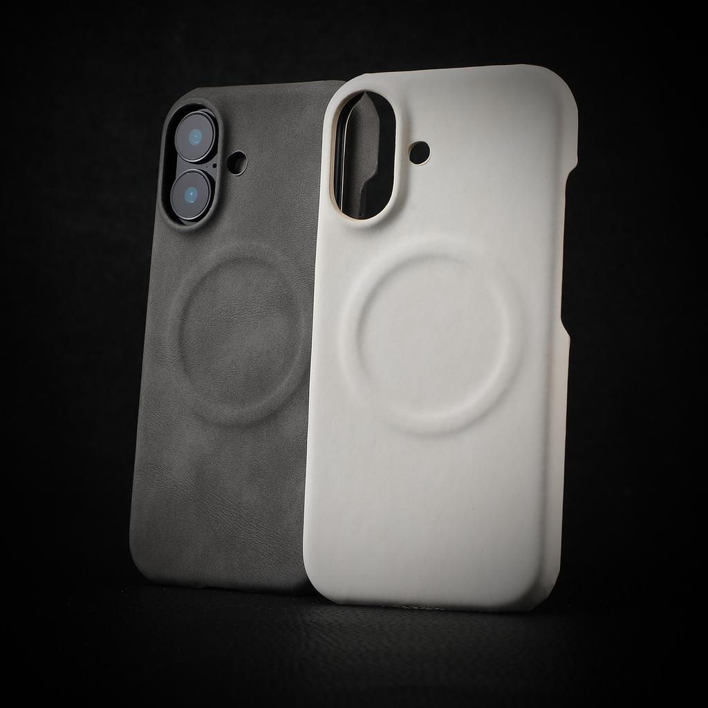 Suitable for Apple 16 Skin-like Sheepskin Magnetic Phone Cases, IPhone15 Half-pack 14promax13