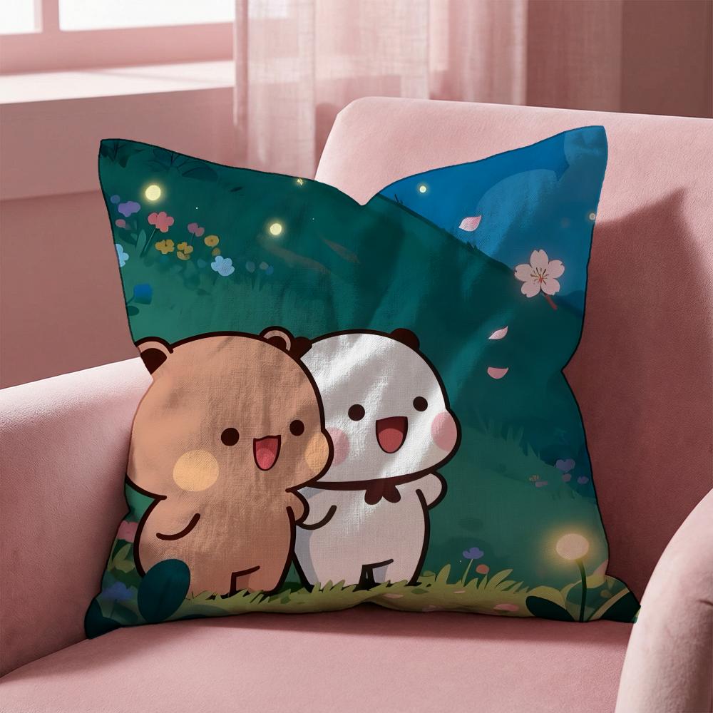 Y-Y-yier B-bubu IP Cushion Cover Multi-Scene Pillow Cover for Home & Car - Reversible, Soft & Durable for Daily Use