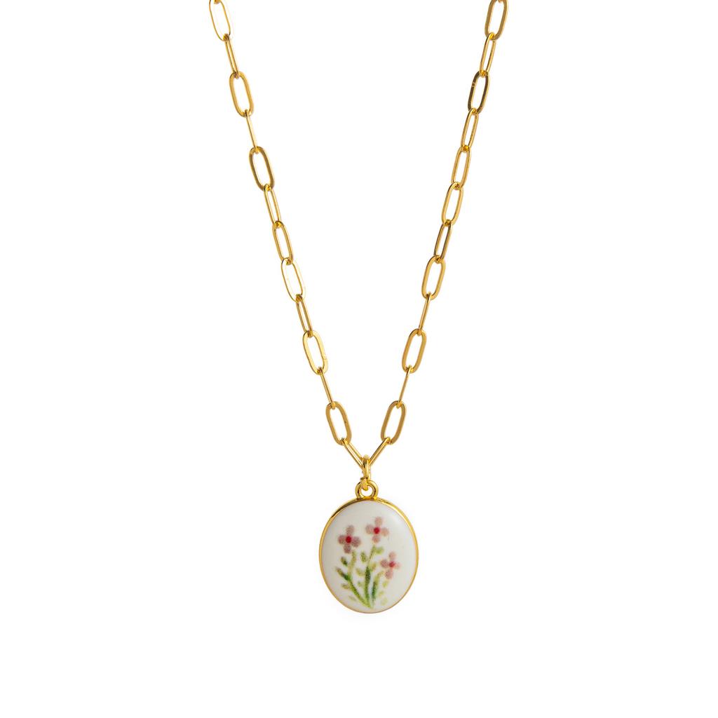 Niche Fresh Plant Series Necklace Diy Lemon Strawberry Bow Pendant Necklace Collarbone Chain