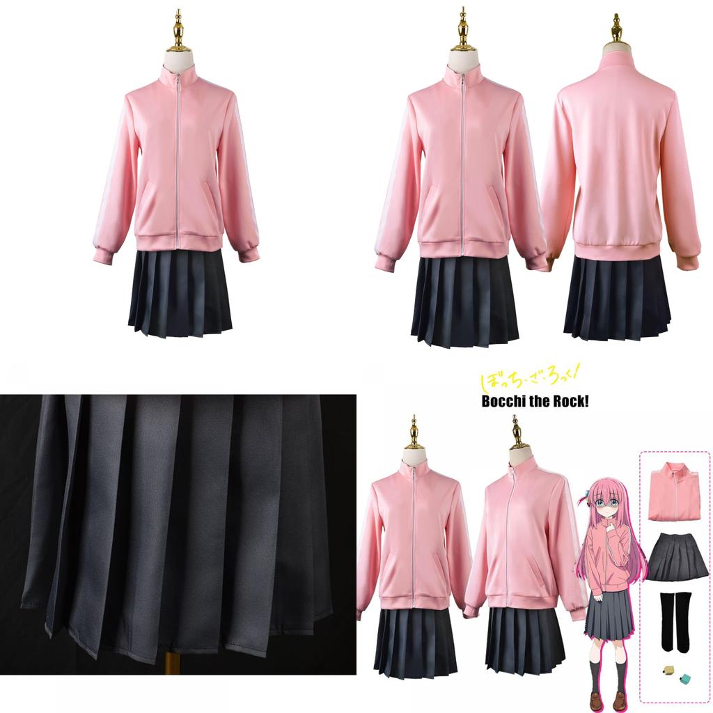 Bocchi The Rock! Gotou Hitori Cosplay Costume Comfy Durable Uniform Outfit For Fancy Dress Party