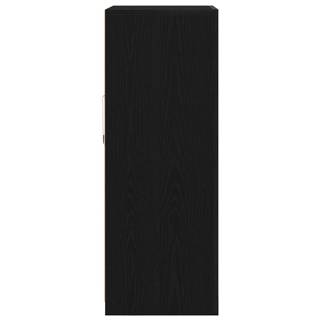 LED Sideboard in Black Oak Look 60.5 x 37 x 100 cm