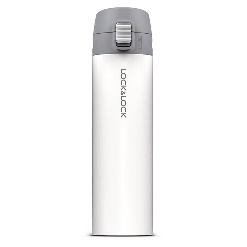 LocknLock Stainless Steel Push-Button Insulated Bottle with Tea Infuser
