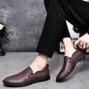 Luxury Men Loafers Casual Summer Shoes Genuine Leather Slip On Driving Shoes Soft Moccasins Comfort Light Office Mens Flats
