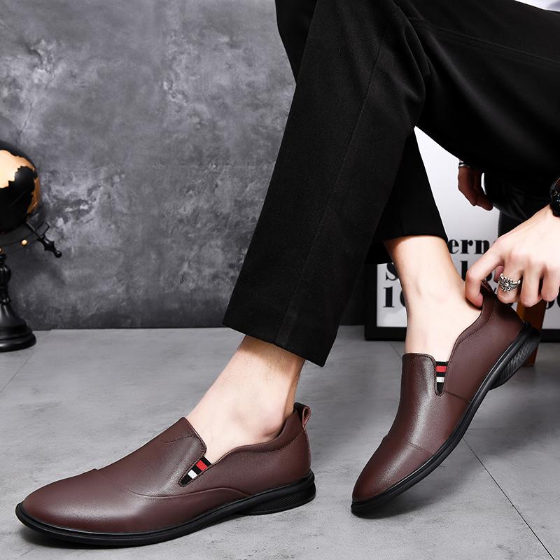 Luxury Men Loafers Casual Summer Shoes Genuine Leather Slip On Driving Shoes Soft Moccasins Comfort Light Office Mens Flats
