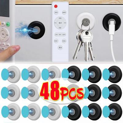 Neue Starke Magnethaken für Fernbedienung Wandmontierter Unsichtbarer Magnethalter Anti-Verloren Kühlschrankaufkleber Heim-Büro-Organizer