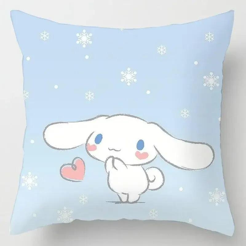 Japanese Style Cartoon Lumbar Pillow Cover Kawaii Sofa Cushion Home Decor