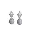 Exquisite Zircon-Inlaid S925 Silver Earrings for Women - Luxurious, High-End Sparkle Jewelry