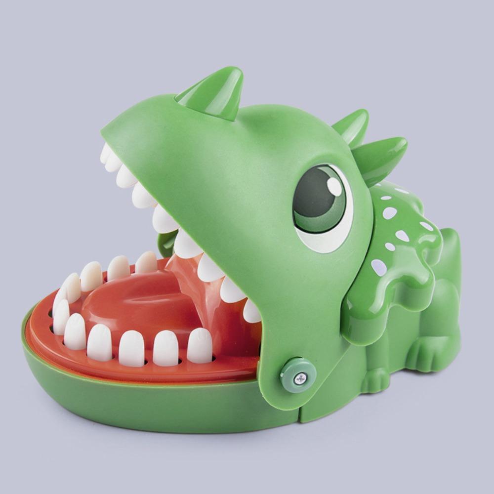 Safe Dinosaur Bite Fingers Toy Odorless Hand-biting Dinosaur  Children Toys зелёный