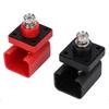 100A/120A Energy Storage Terminal Block Black Red Through Wall High Current Terminal Post Square Copper Inverter Connector Tool