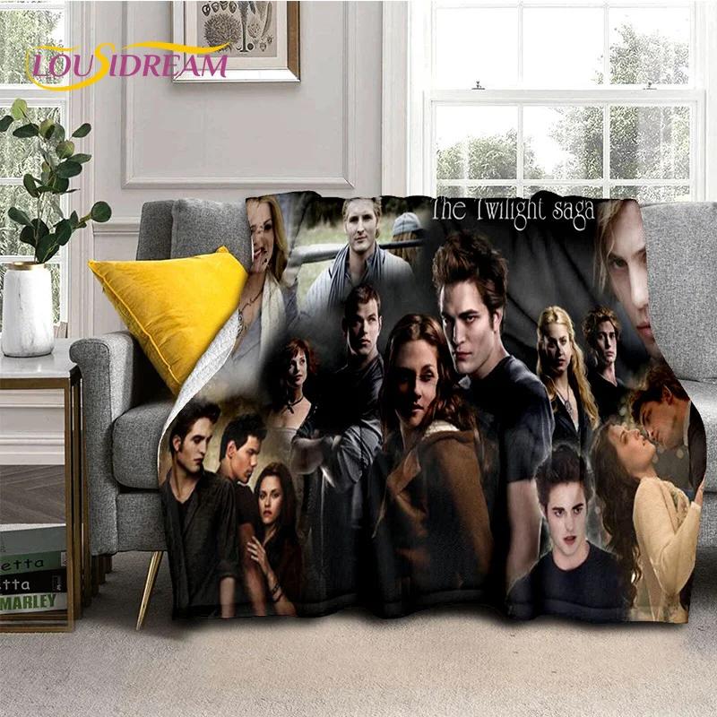 Sága Stmívání Edward Bella Filmová měkká deka, Měkká přehozová deka pro domácí ložnici postel pohovku piknik cestování Kryt dětský dárek