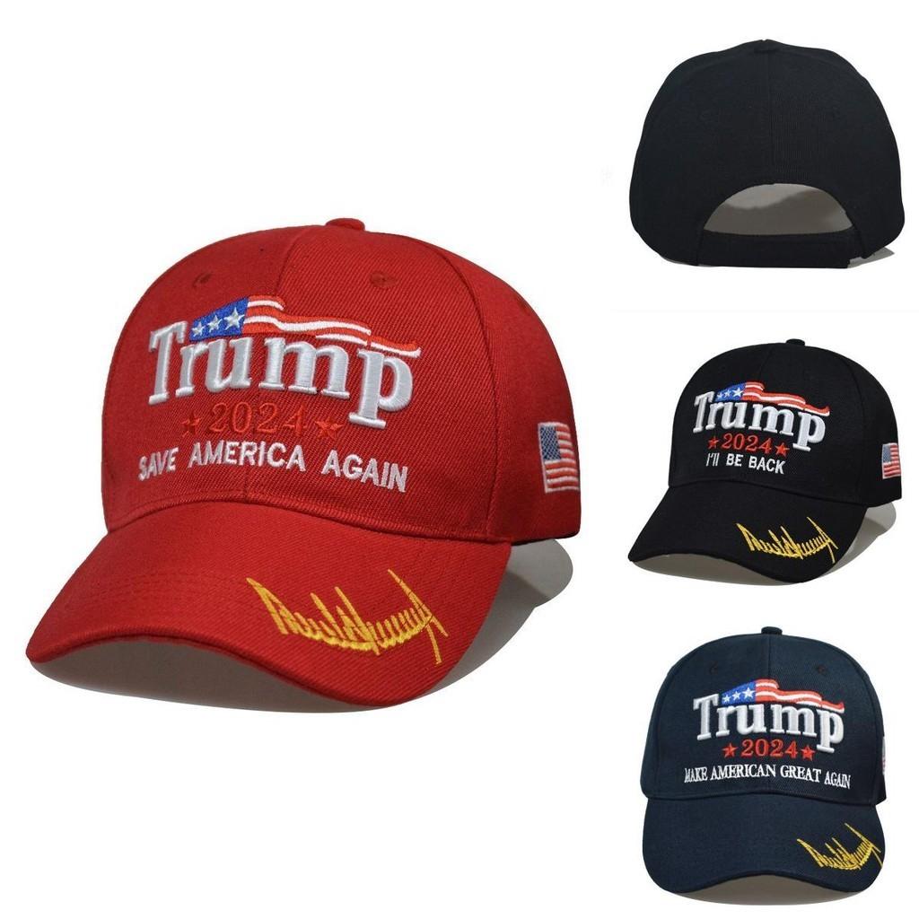 America Take Trump Back Usa Signature 2024 Red Shadow Embroidered Cap Hat