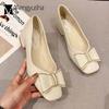 Scarpe da Sposa Rosse Classiche alla Moda Donna Scarpe a Punta in Pelle Laccata Tacco Medio 3cm Mary Janes Scarpe Basse da Ufficio Donna con Fiocco