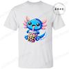 Axolotl-Gaming Anime Men's Women T-shirts Funny Graphic TShirt Tops  O Neck Short-sleeved Tops Summer Korean T Shirt Unisex Tees