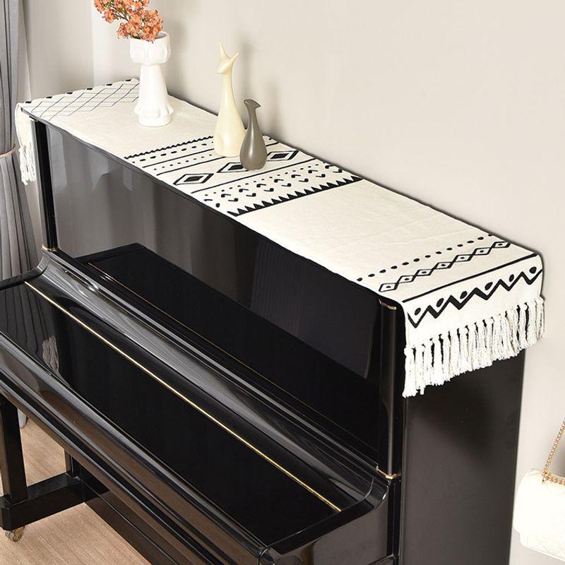 Handmade Woven Tassel Piano Dust Cover