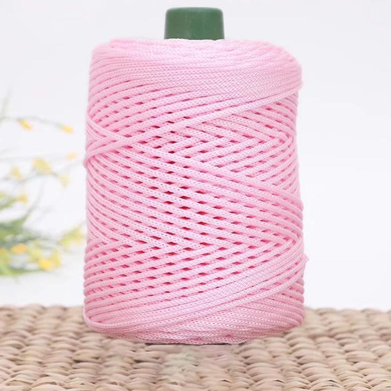 Summer Crochet Yarn Ice Rope 3mm Thread for Hand Knitting Bag Sun Hats Shoes Woven DIY Hook Cushion Silk Medium Thick about 200m