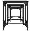  Coffee Tables, One Under the Other, 3 Pcs., Black