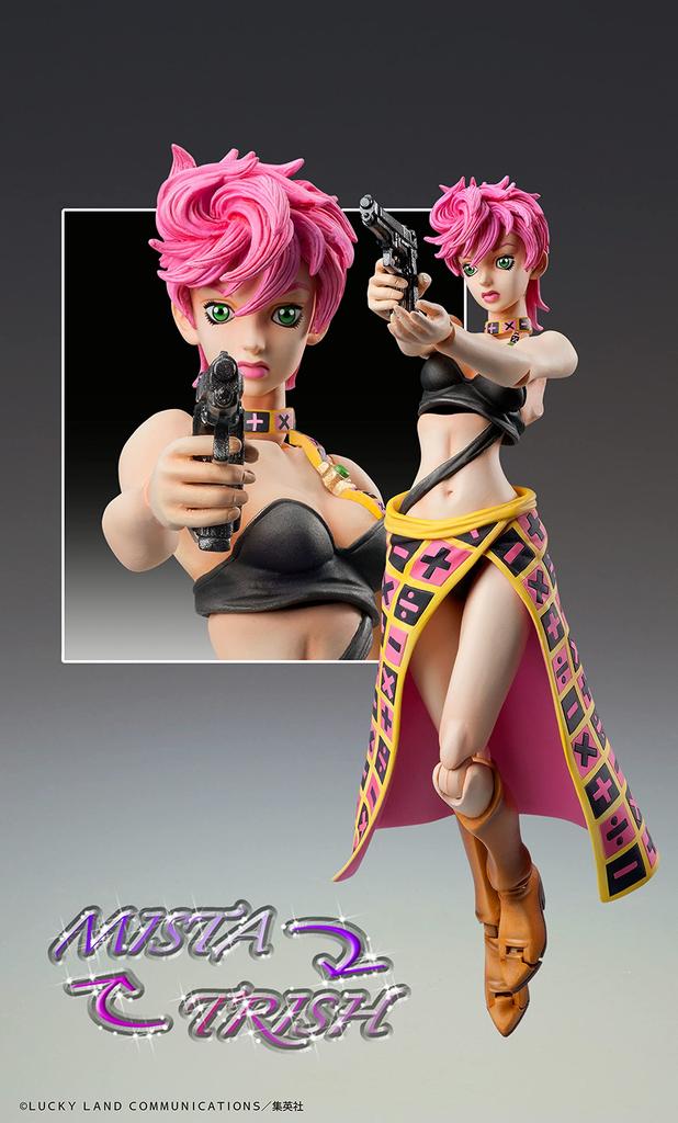 Super movable figure Bizarre Adventure Part 150mm PVC ABS Nylon Painted movable figure "JoJo's 5" "Trish Una" Approx. & &