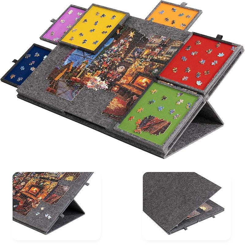 Stackable Thickened Inclined Puzzle Board Mat for Adults