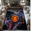 Tappeto in Flanella Stampato Manchester United Antiscivolo Morbido Poliestere Tappeto per Pavimento Tappetino Decorativo per Interni per Camera da Letto Soggiorno Divano