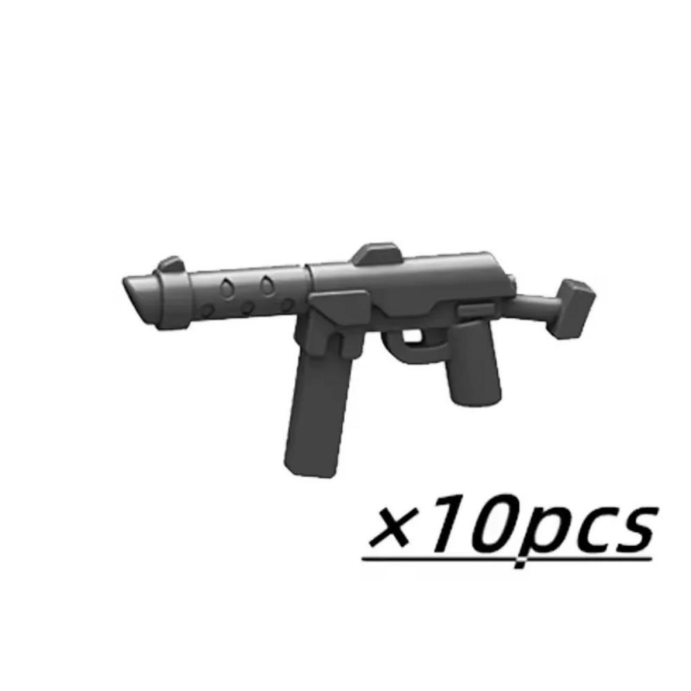 WW2 Military Weapon MOC Mini Building Blocks Figures Soldier US Soviet Rifle Gun Rocket Launcher MG42 RPG Bullet Bricks Toys