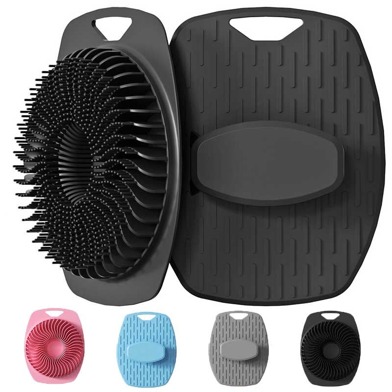 Weiche Silikon Peelingbürste Reiniger Manuelle Körperreinigungspflege Schrubber Dusche Sanfte Massagebürste Badebürste für Männer