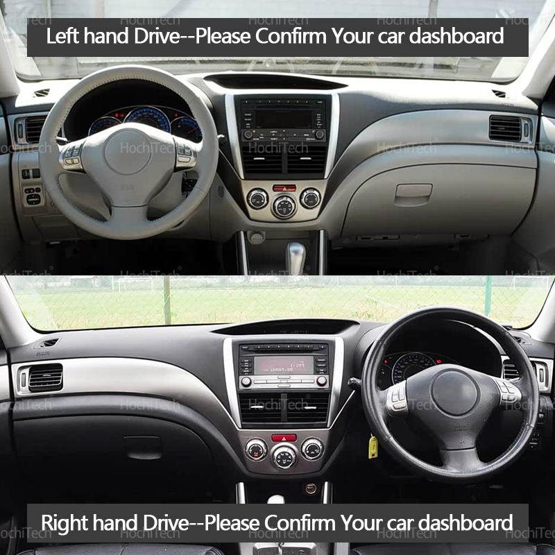 For Subaru Forester 2008-2012 Dashboard Cover Avoid Light Anti-Slip Anti-dirty Mat Pad Sunshade Dashmat Protect 2009 2010 2011