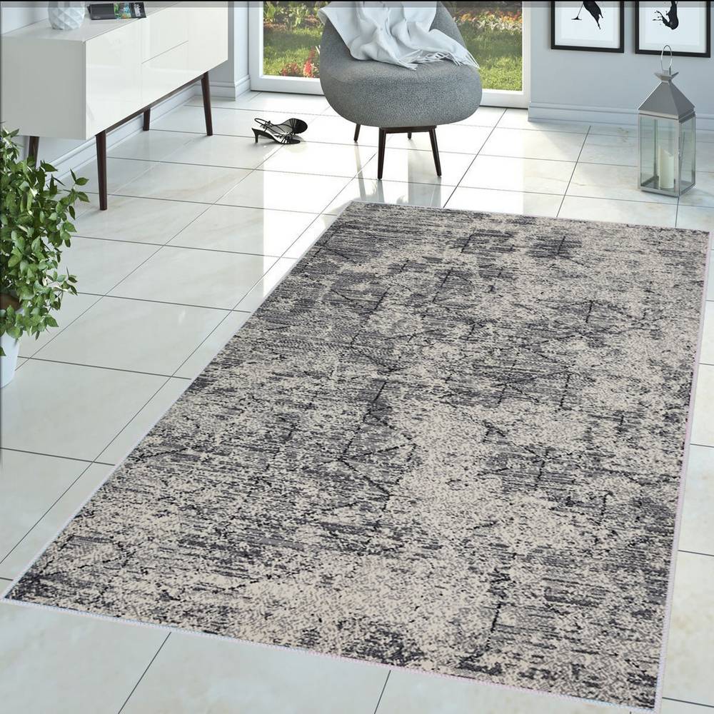 

Eliana Home Моющийся ковер с принтом LNA1449 50x80 серый