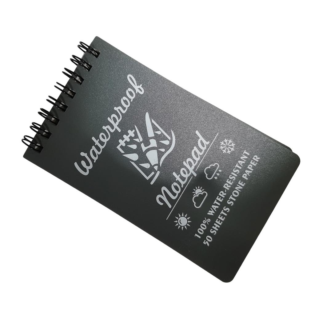 Wasserdichte Notizbücher Allwetter-Taschennotizbuch Kleine Notizblöcke Spiralgebundene linierte Seiten Feldblock für Outdoor-Büro