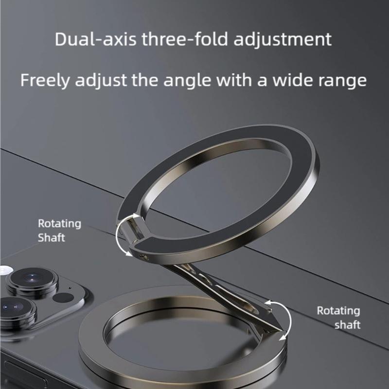 Phone Holder Kickstand Car Mount Holder Finger Grip Stand Double Side Magnetic Holder Bracket for Phone 17 16 15