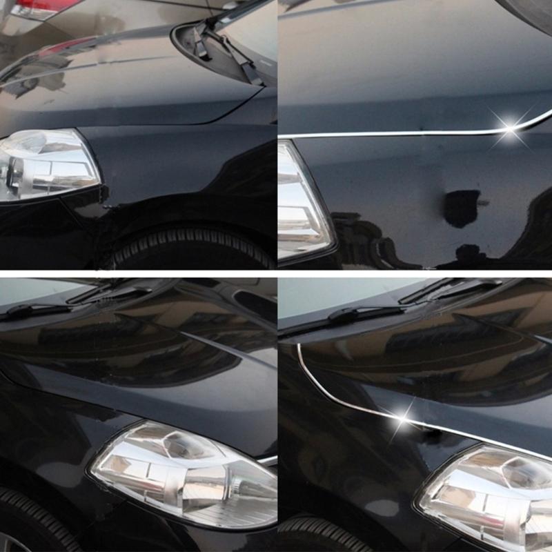 Adhesive PVC Moulding Trim For Vehicle Door Edge Guard Engine Hood Decoration 12M Styling Moulding Trim Strips