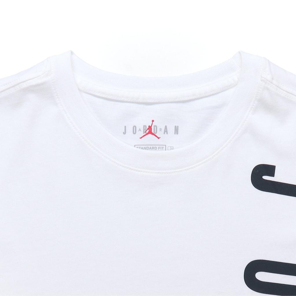 Jordan T Shirts Men's White Crew Neck Moderate Straight Fit CW0393-100