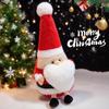Santa Claus Stuffed Figure With Soft Short Pile For Christmas Party Gifts And Decor