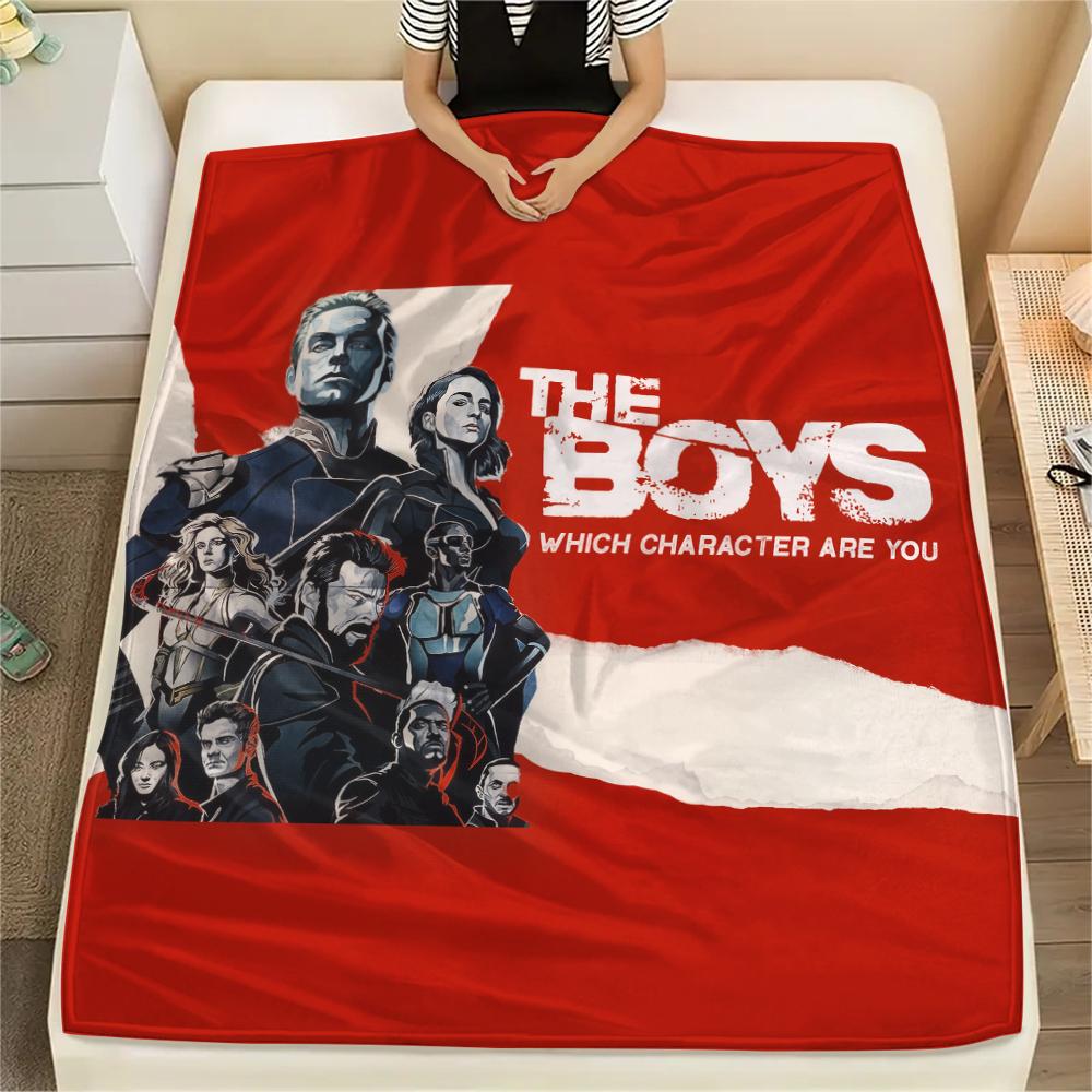 The Boys, Coperta di Flanella con Fantasia, Alta Qualità, Confortevole per Tutte le Stagioni, Decorazione per la Casa, Calore e Comfort, Perfetta per Regali.