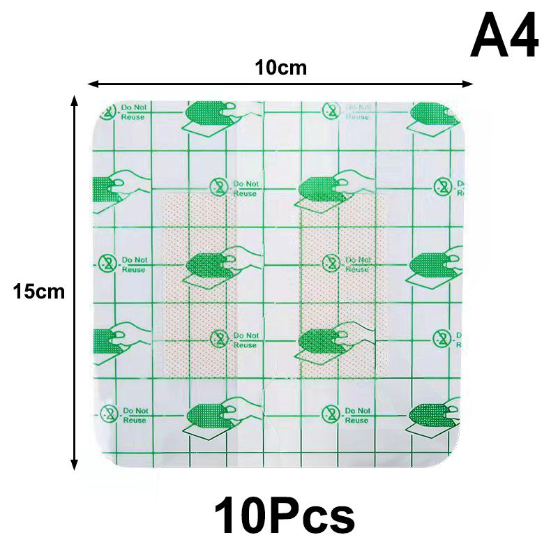 10Pcs First Aid Bandage Waterproof Adhesive Wound Dressings Sterile Dressing Hemostasis Patch Sticker Surgical Sutures