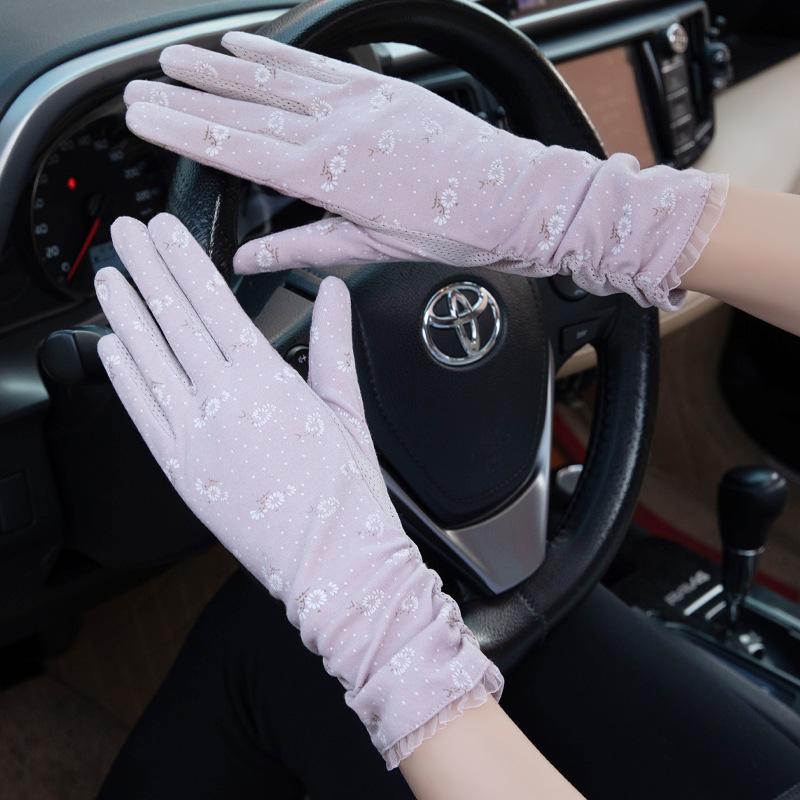 Sunscreen Gloves Women's Summer Thin Medium and Long UV Protection