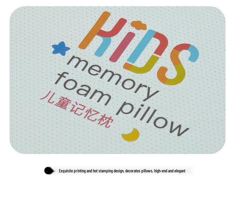 Children's Memory Foam Neck Protection Pillow for Students Aged 6+