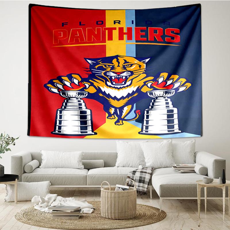 Panthers Team Spirit Tapestry, Unique Design Tapestry, Wall Decor for Bedroom,Livingroom, Playroom,Heartwarming Fan Holiday Gifts