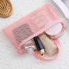 Rosa Netz Multi-Taschen Mini Kosmetiktasche Schwimmtasche Tragbare Reise-Aufbewahrungstasche Tragbare Bade-Tasche Strandtasche ein Pack