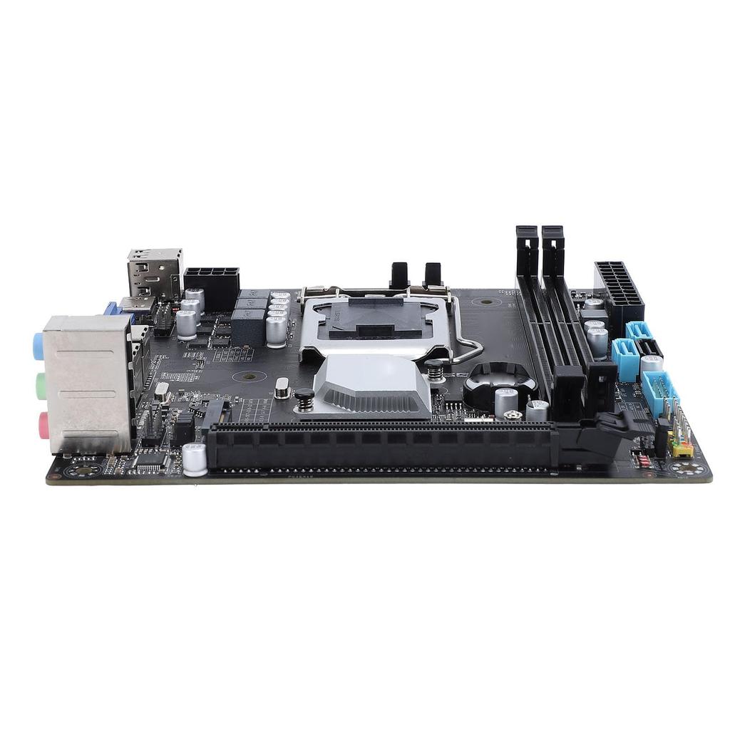 H81M I LGA1150 Computer Motherboard with 16GB DDR3 Memory, NVME M.2 Interface, 3.0, USB 2.0, for Home, Office, and Gaming
