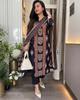 Schwerer Baumwoll-Pakistanischer Salwar-Anzug Kurti Indisches Damen-Kurta-Hosen-Dupatta-Set