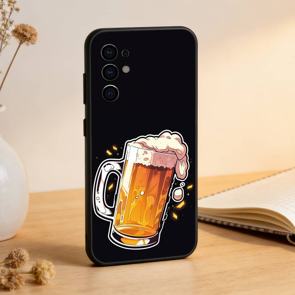 

Lnteresting Beer Printing Phone Case Black Silicone Soft For Samsung S25,S24,S21,S22,S23,S30,Ultra,S20,Plus,Fe,Lite Samsung S30plus5G