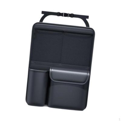 Organizér na zadní sedadlo auta PU kůže Úložné kapsy, Taška na opěradlo sedadla, Univerzální pro automobily