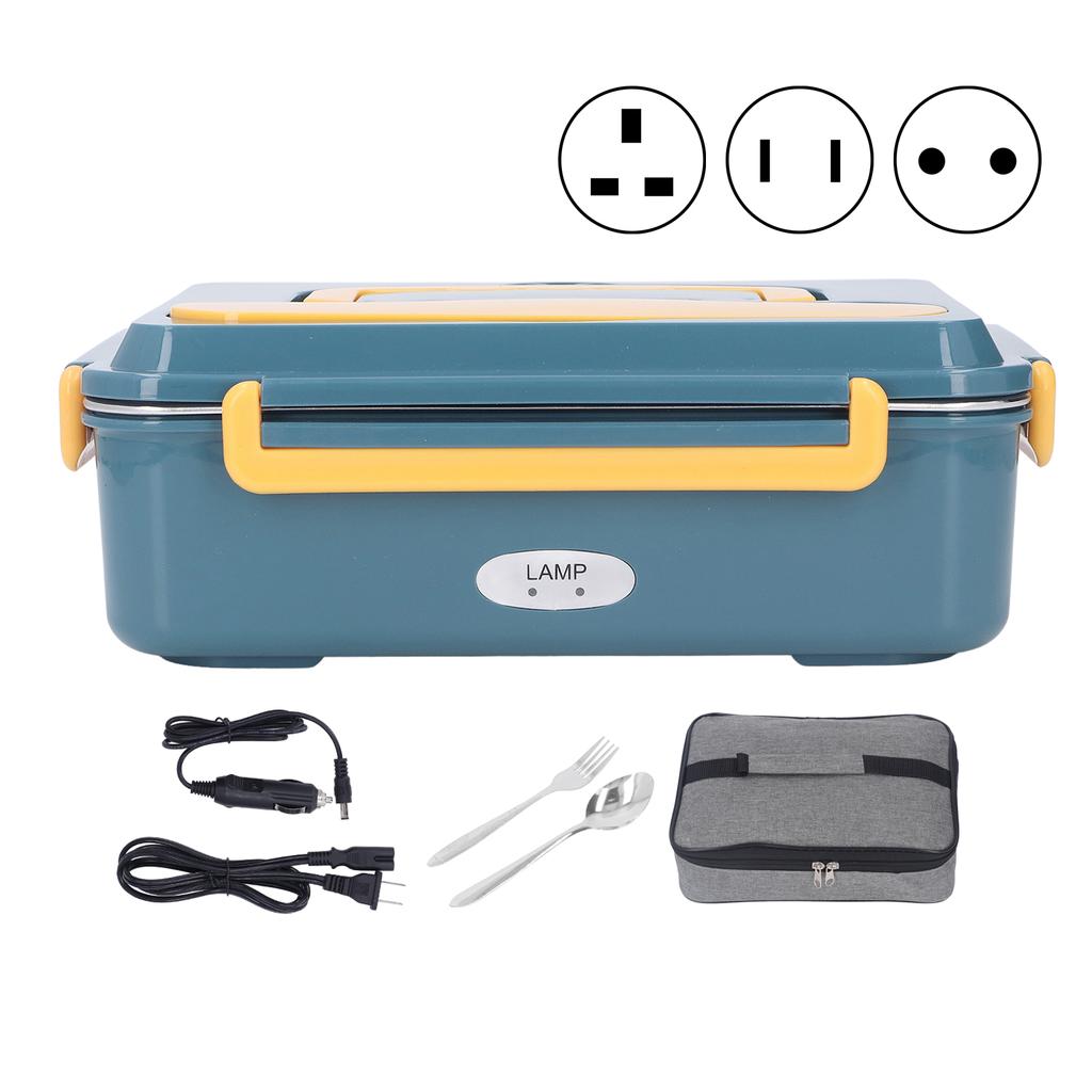 Elektryczne pudełko śniadaniowe 304 ze stali nierdzewnej bezwodny podłączany ciemnozielony szczelny przenośny samochód biurowy