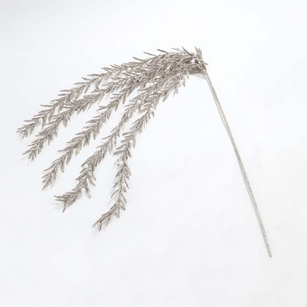 Plastic Artificial Christmas Glitter Branches Handmade Christmas Tree Decorations  New Year Decor