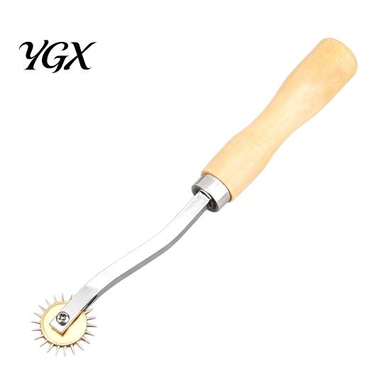 Sewing Tracing Wheel Wooden Handle Wheel, 2/3mm Needle Point for Accessory Craft Patterns, Faux Leather Projects, Professional Stitch Marking