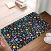 Science Theme Door Mat E=mc² Scientific Elements Non-slip Entrance Rug for Home Decor Living Room Bedroom Nerds Collection