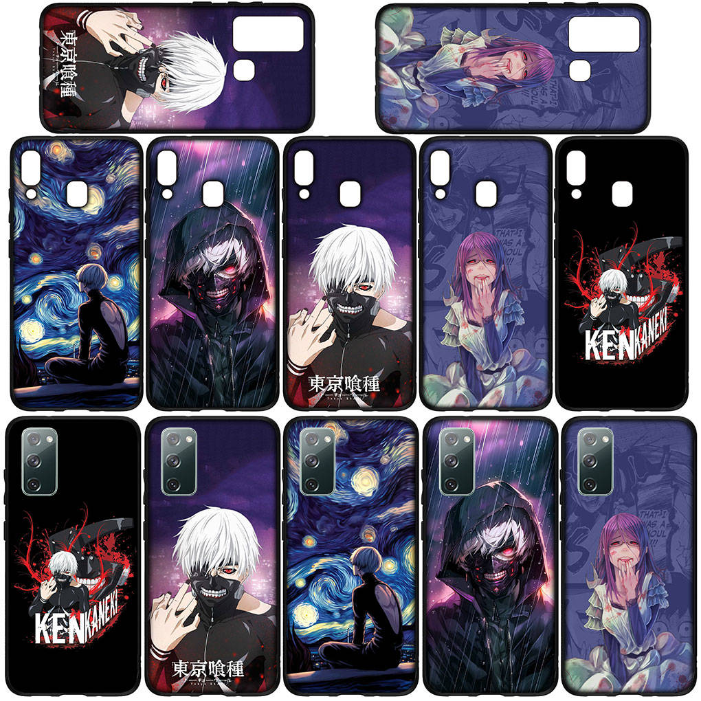 Pouzdro na telefon Samsung Galaxy S25 S24 S23 iPhone 16 15 Xiaomi Redmi Note 14 13 12 16E X 11 Pro Max OPPO Moto Huawei Anime Tokyo Ghoul Ken Kaneki kryt