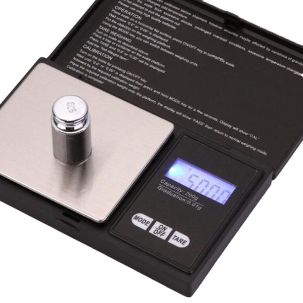 Kitchen Scale 500G Capacity 0.1g Accuracy Digital Display Measuring Tool for Food Tea