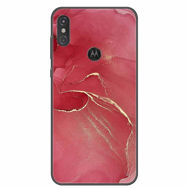 

For Moto One Vision Case Luxury Silicone TPU Soft Cover Phone Cover Для Motorola Moto One Action Macro Протиударний мармуровий чохол Moto One